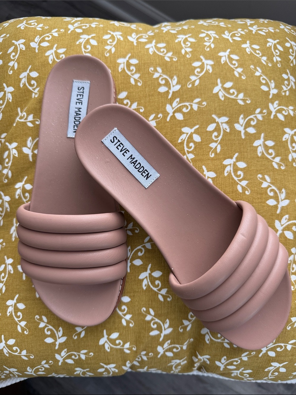 Steve Madden Nude Slide Sandals